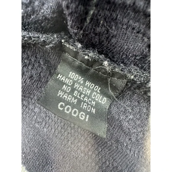 Coogi Basics Australia 100% Wool Knit Polo Button Pull Over 3D Shirt -‎ XL - Picture 5 of 5